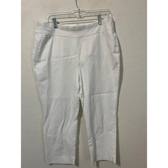Chico's Sz 2.5 (US L 14) So Slimming White Pants Excellent Condition Beachy Midw - Picture 2 of 9
